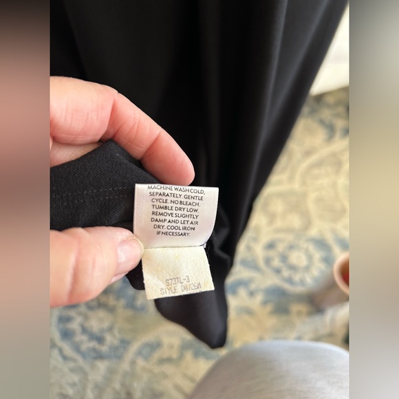 EILEEN FISHER Cross-Back Black Dress, Sz XL - Picture 6 of 6